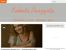 Tablet Screenshot of kobietapuszysta.pl